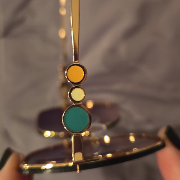 Emilio Pucci sunglasses women's round shiny rose gold and gradient brown new - Picture 7 of 14